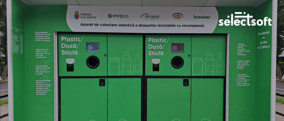 Aparatele de reciclare envipco si sistemul de gestiune Selectsoft