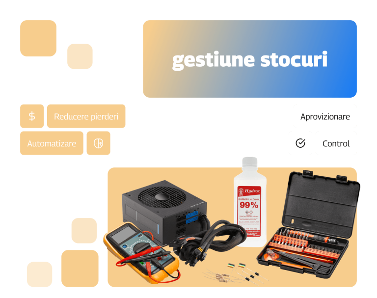 Gestiune stocuri service electronice