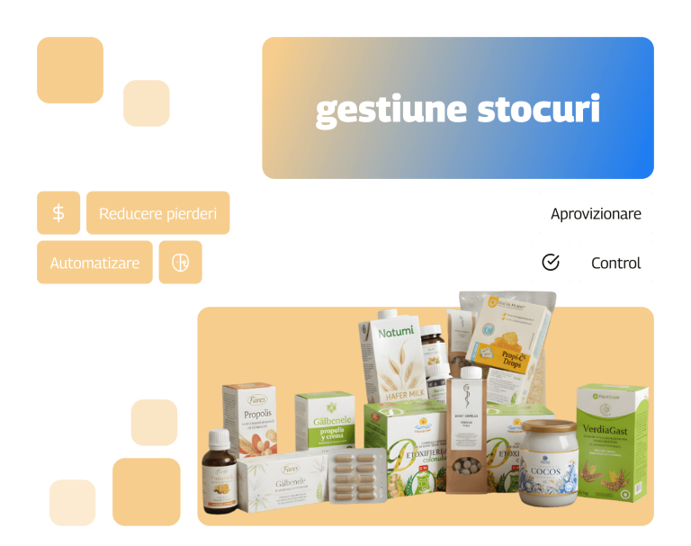 Gestiune stocuri pentru parafarmacii