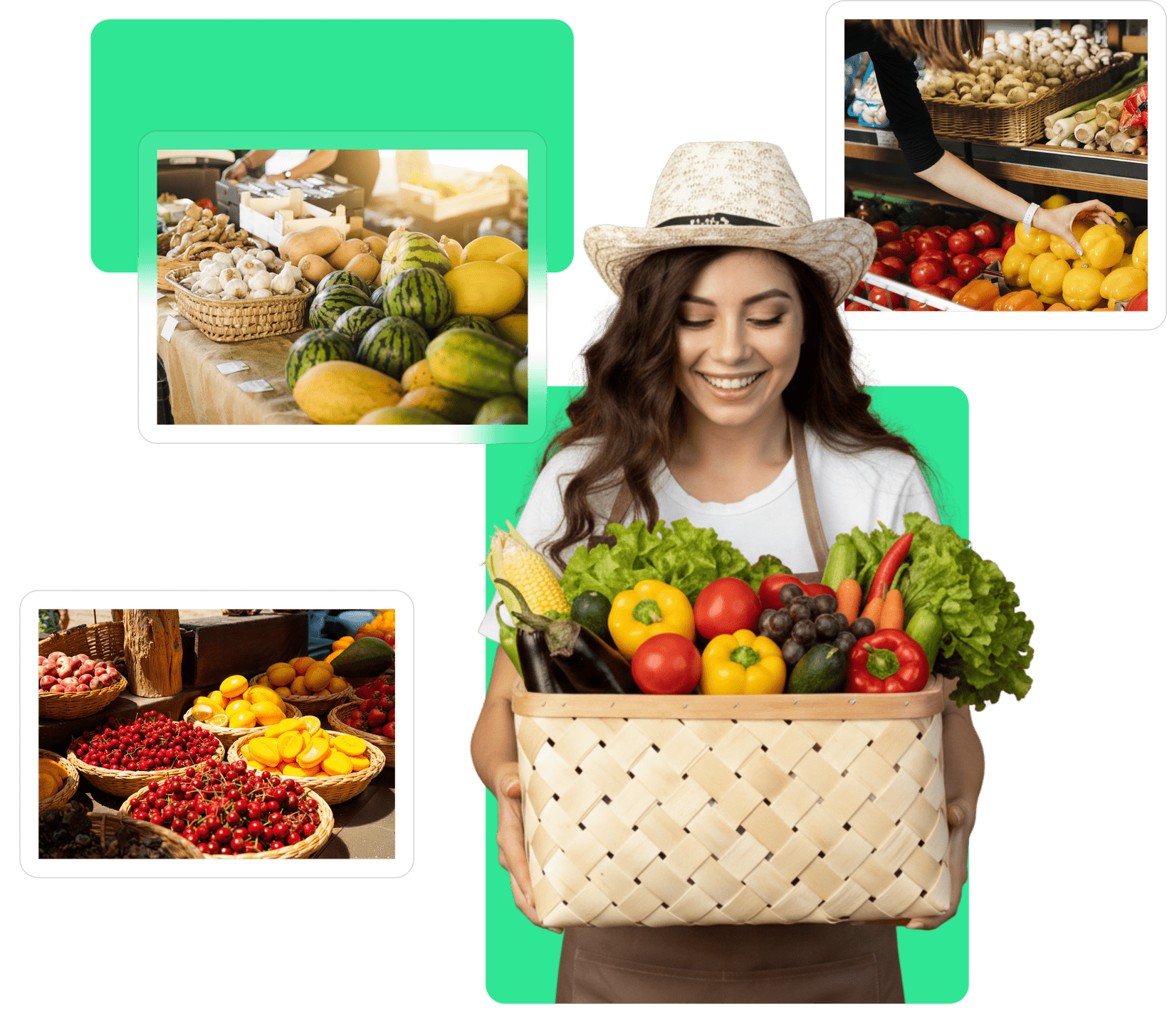 Magazin de fructe și legume cu stocuri organizate și produse proaspete